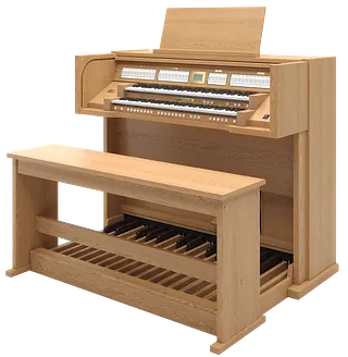 Hjemmeorgel i lyst tre